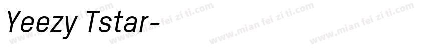 Yeezy Tstar字体转换